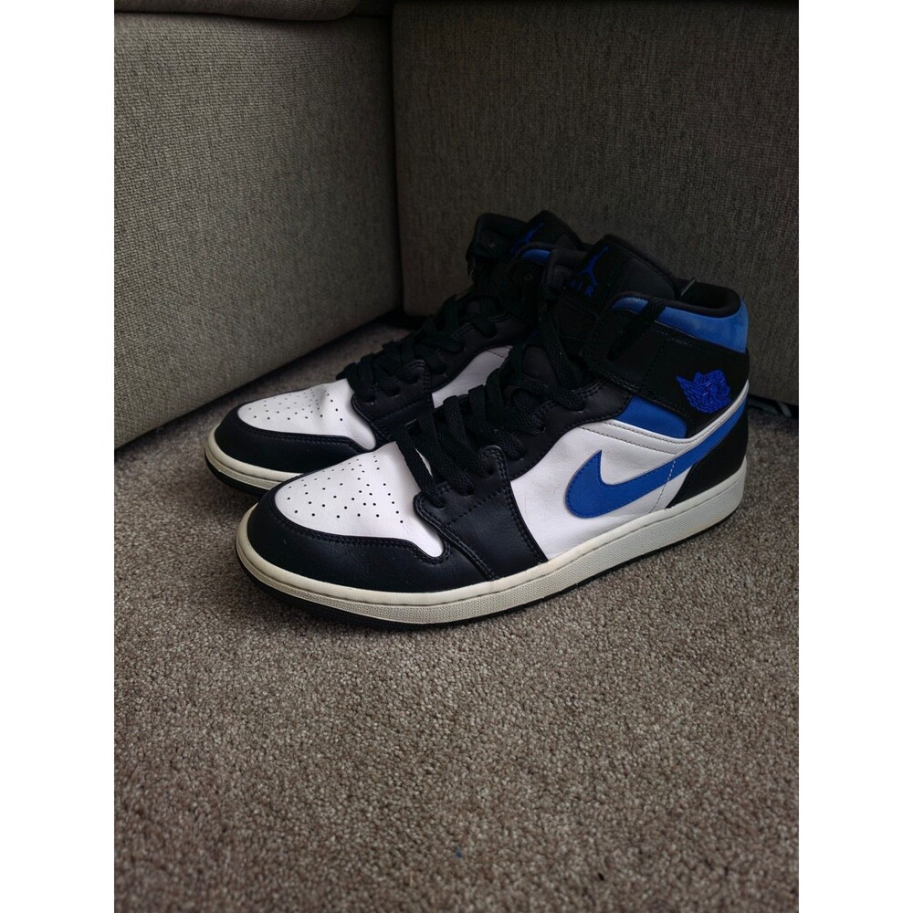 Air Jordan 1 Mid SE 'Blue Black White' Men's Size 10Nike Air Jordan 1 Mid 'Racer
